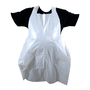 Image of COM: Apron Poly White - 1 x 100 Units